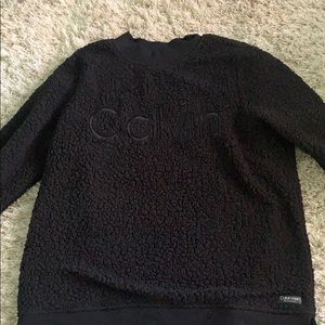 calvin klein black crew neck